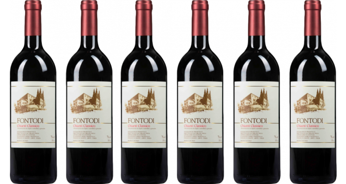 Bottle of Fontodi Chianti Classico 2018 Cassa wine 0 ml