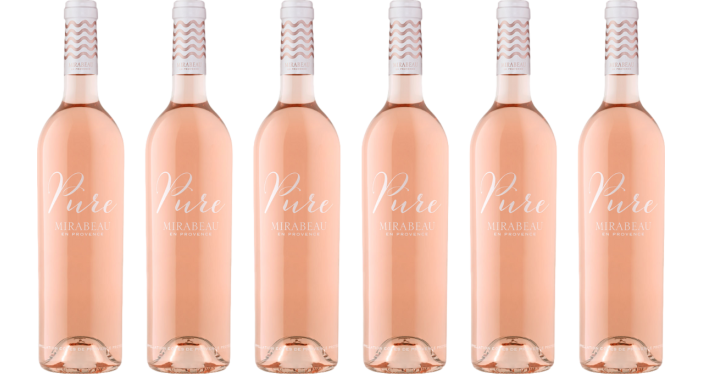 Bottle of Mirabeau Pure Provence Rose 2022 Cassa da 6 Bottiglie wine 0 ml