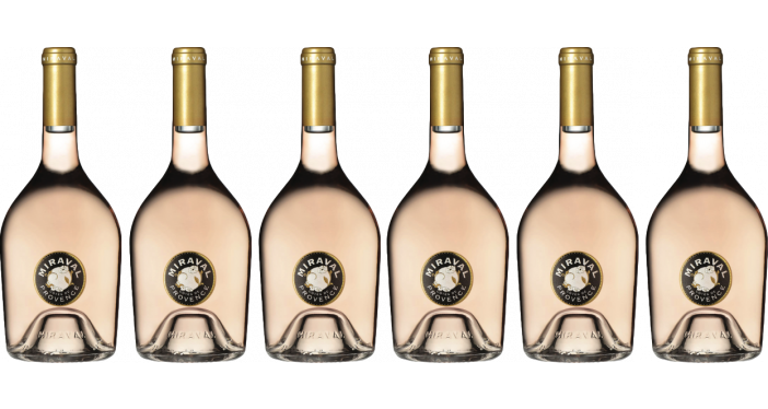 Bottle of Miraval Rose 2022 Cassa da 6 Bottiglie wine 0 ml
