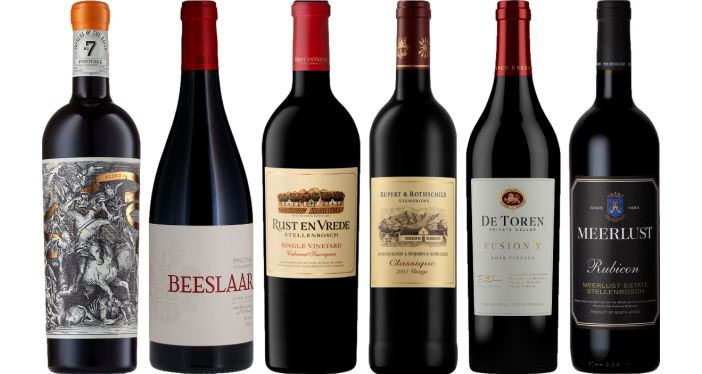 Bottle of Vino rosso sudafricano Premium Tasting Case wine 0 ml