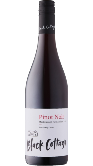 Bottle of Black Cottage Pinot Noir 2022 wine 750 ml