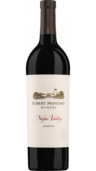 Bottle of Robert Mondavi Napa Valley Merlot 2014 wine 750 ml