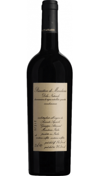 Bottle of Attanasio Primitivo di Manduria Dolce Naturale 2017 wine 750 ml