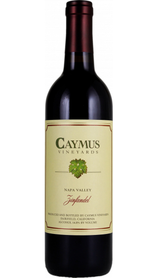 Bottle of Caymus Zinfandel 2019 wine 750 ml