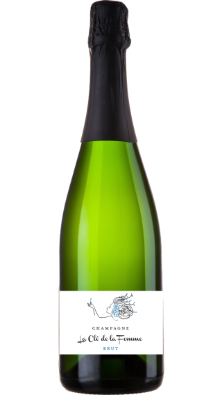 Bottle of Champagne La Cle de La Femme Brut wine 750 ml