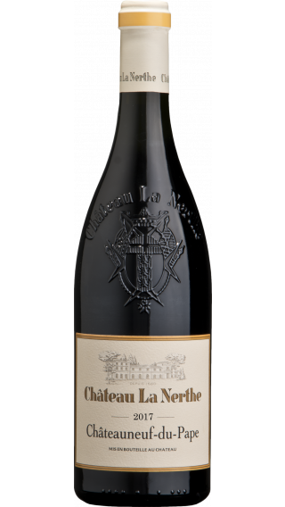 Bottle of Chateau La Nerthe Chateauneuf du Pape 2017 wine 750 ml