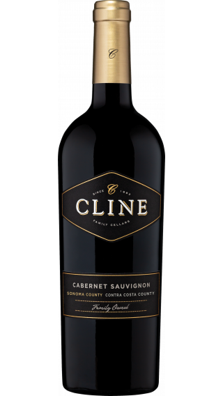 Bottle of Cline Cabernet Sauvignon 2018 wine 750 ml