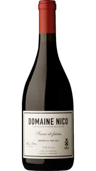 Bottle of Domaine Nico Histoire d'A Pinot Noir 2021 wine 750 ml