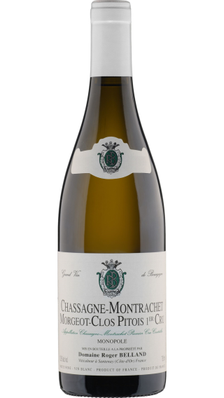 Bottle of Domaine Roger Belland Chassagne Montrachet Premier Cru Morgeot Clos Pitois Blanc 2022 wine 750 ml