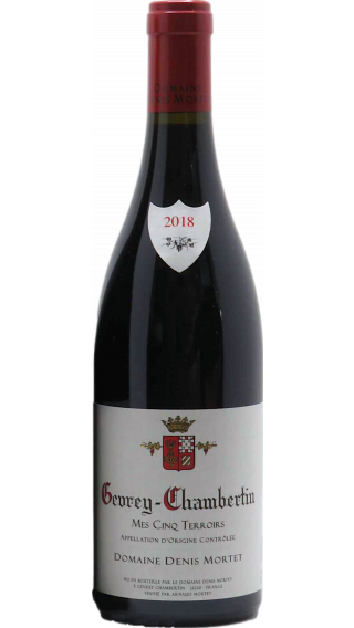 Bottle of Domaine Denis Mortet Gevrey Chambertin Mes Cinq Terroirs 2018 wine 750 ml