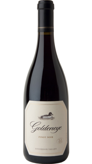 Bottle of Duckhorn Pinot Noir Goldeneye 2021 wine 750 ml