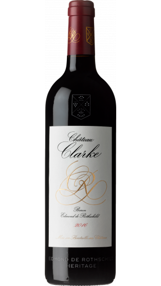 Bottle of Edmond de Rothschild Chateau Clarke 2016 wine 750 ml