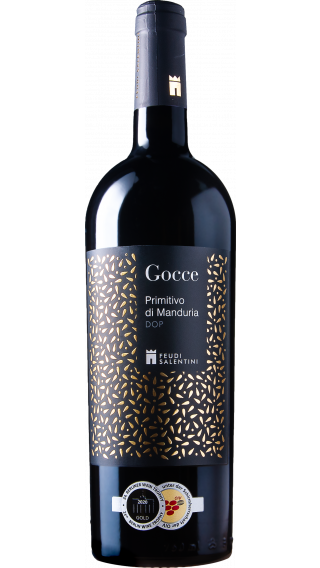 Bottle of Feudi Salentini Gocce Primitivo di Manduria 2019 wine 750 ml