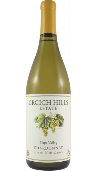 Bottle of Grgich Hills Chardonnay 2016 wine 750 ml
