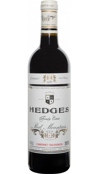Bottle of Hedges Family Red Mountain Cabernet Sauvignon 2019 wine 750 ml