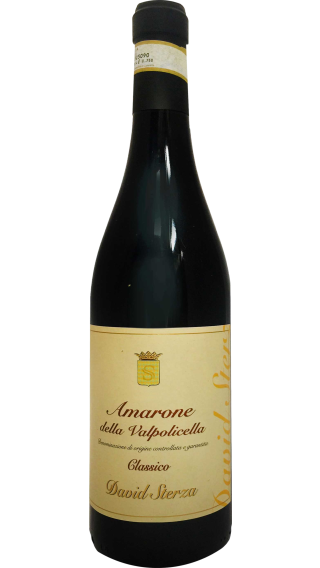 Bottle of David Sterza Amarone della Valpolicella Classico 2019 wine 750 ml
