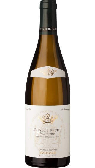 Bottle of Jean Bouchard Chablis Premier Cru Vaucoupin 2020 wine 750 ml
