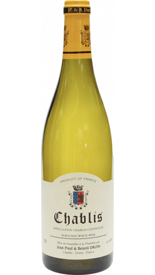 Bottle of Jean-Paul & Benoit Droin Chablis 2018 wine 750 ml