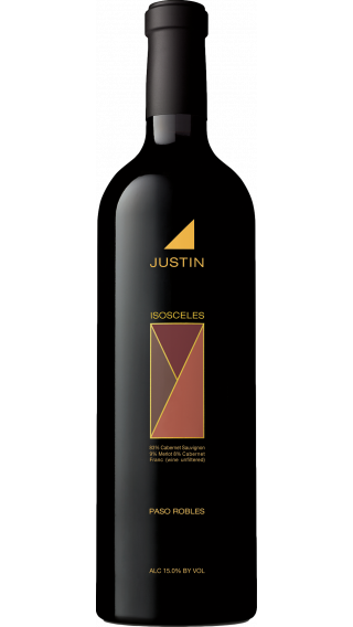 Bottle of Justin Isosceles 2017 wine 750 ml