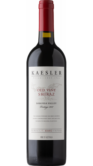 Bottle of Kaesler Old Vine Shiraz 2017 wine 750 ml
