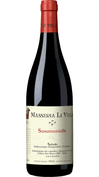 Bottle of Li Veli Askos Susumaniello 2022 wine 750 ml