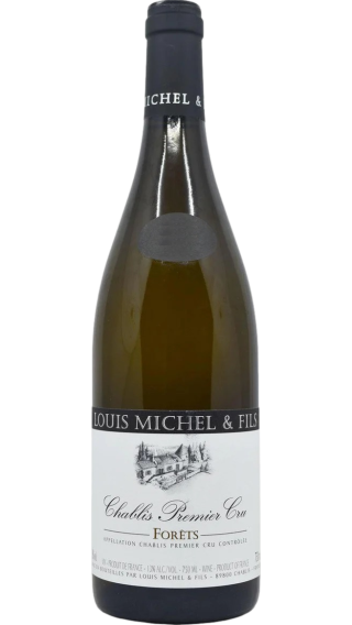 Bottle of Louis Michel & Fils Chablis Premier Cru Forets 2020 wine 750 ml