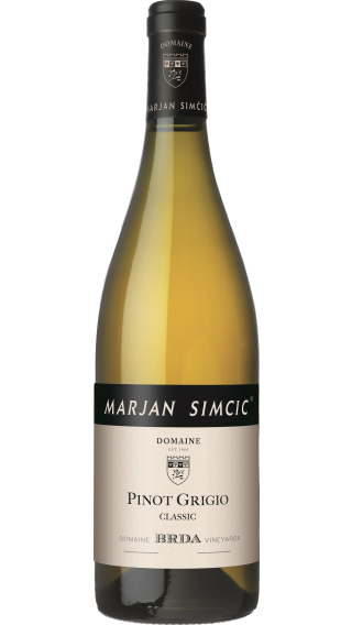 Bottle of Marjan Simcic Pinot Grigio Classic 2023 wine 750 ml