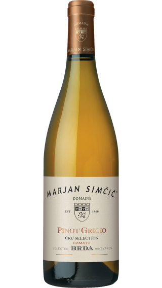 Bottle of Marjan Simcic Pinot Grigio Cru Selection 2022 wine 750 ml