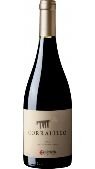 Bottle of Matetic Corralillo Syrah 2015 wine 750 ml