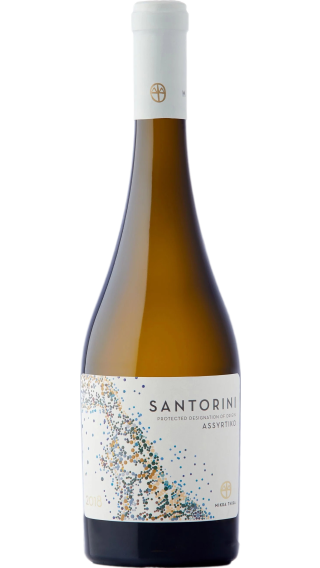 Bottle of Mikra Thira Santorini Assyrtiko 2021 wine 750 ml