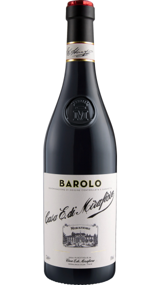 Bottle of Mirafiore Barolo 2017 wine 750 ml