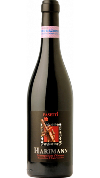 Bottle of Pasetti Harimann Montepulciano d'Abruzzo 2010 wine 750 ml