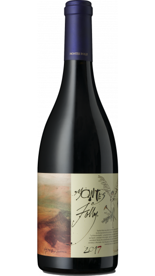 Bottle of Montes Folly Syrah 2019 wine 750 ml