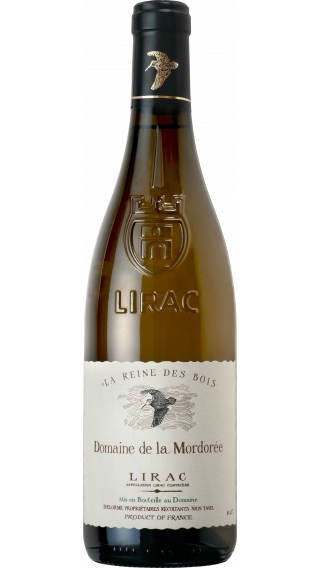 Bottle of Mordoree Lirac Blanc La Reine des Bois 2020 wine 750 ml