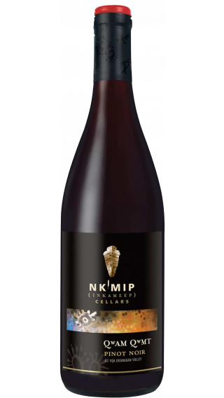 Bottle of Nk Mip Cellars Qwam Qwmt Pinot Noir 2019 wine 750 ml