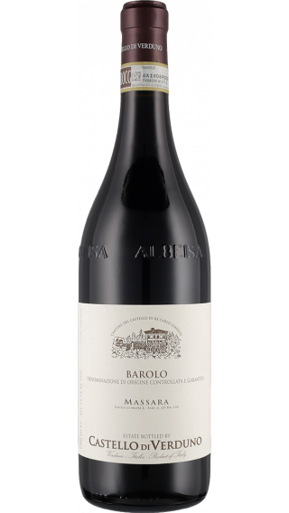 Bottle of Castello di Verduno Barolo Massara 2015 wine 750 ml