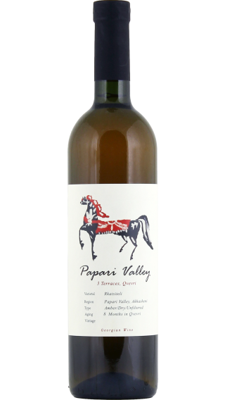 Bottle of Papari Valley 3 Qvevri Terraces Rkatsiteli 2021 wine 750 ml