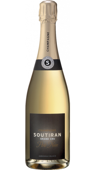 Bottle of Champagne Soutiran Perle Noire Brut Grand Cru wine 750 ml