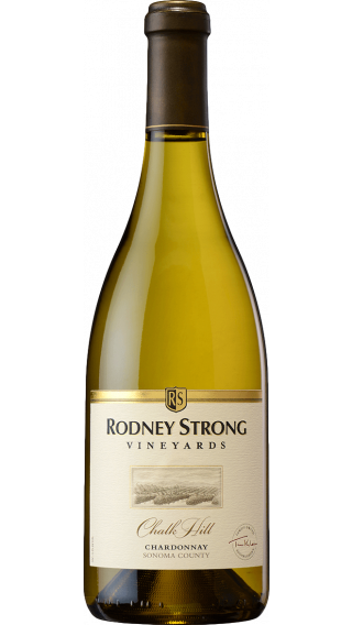 Bottle of Rodney Strong Chalk Hill Chardonnay 2017 wine 750 ml