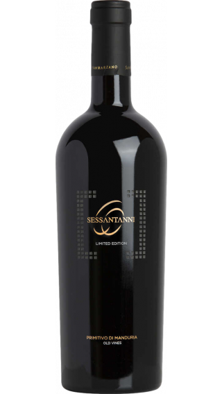 Bottle of San Marzano 60 Sessantanni Limited Edition Old Vines Primitivo di Manduria 2017 wine 750 ml