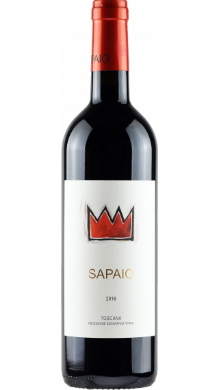 Bottle of Podere Sapaio Bolgheri Superiore Sapaio 2016 wine 750 ml
