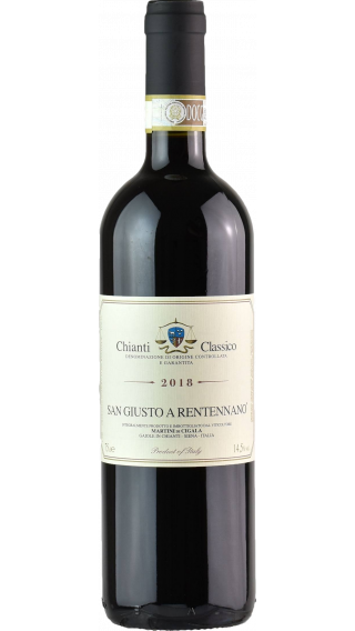 Bottle of San Giusto a Rentennano Chianti Classico 2019 wine 750 ml