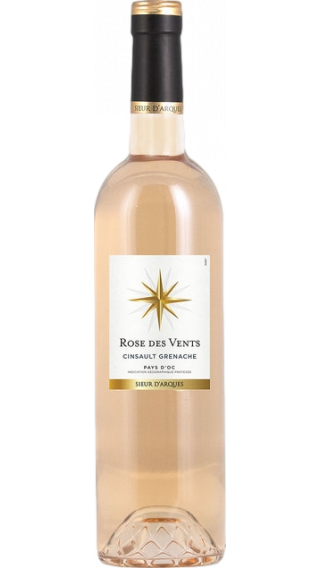 Bottle of Sieur d'Arques  Rose des Vents Cinsault Grenache 2019 wine 750 ml