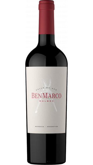 Bottle of Susana Balbo BenMarco Malbec 2020 wine 750 ml