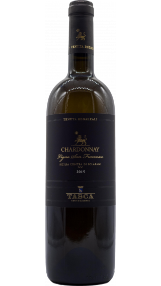 Bottle of Tasca d'Almerita Sicilia Tenuta Regaleali Chardonnay 2019 wine 750 ml