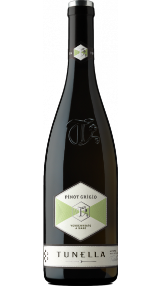 Bottle of Tunella Pinot Grigio 2021 wine 750 ml