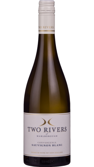 Bottle of Two Rivers Convergence Sauvignon Blanc 2023 wine 750 ml