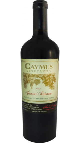 Bottle of Caymus Special Selection Cabernet Sauvignon 2012 wine 750 ml