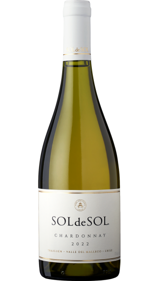 Bottle of Vina Aquitania Sol de Sol Chardonnay 2023 wine 750 ml