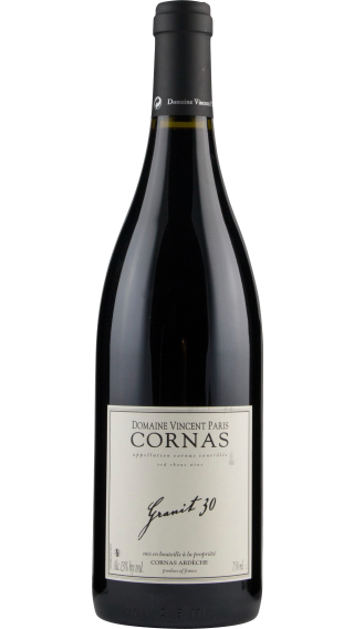Bottle of Vincent Paris Cornas Granit 30 2021 wine 750 ml